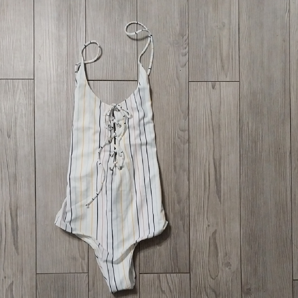 Striped One-Piece Swimsuit